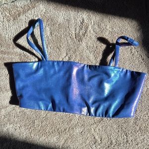 Carbon38 Blue Iridescent Bra Top